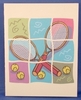 Image Racquet and Ball Mosaic Notecards